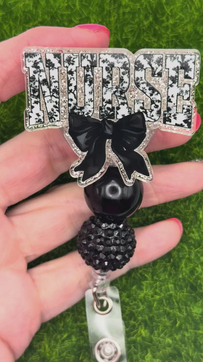 Nurse-black floral