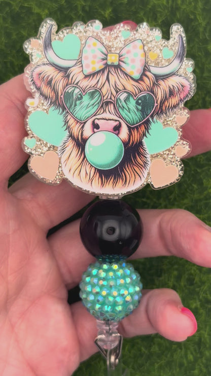 Highland teal and pink bubble