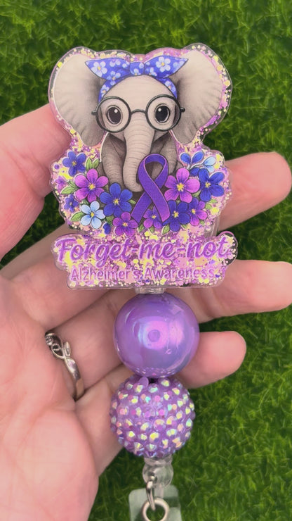 Alzheimer’s elephant forget me not