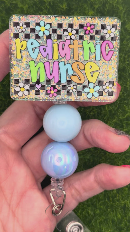Pediatric nurse-retro daisies