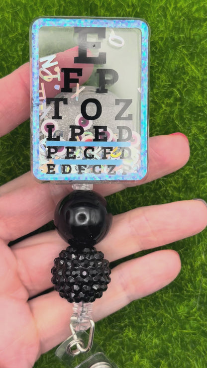Eye chart shaker-blue
