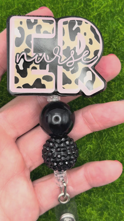 ER nurse-pink/black leopard