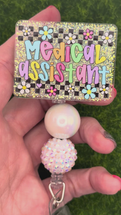 Medical assistant-retro daisies