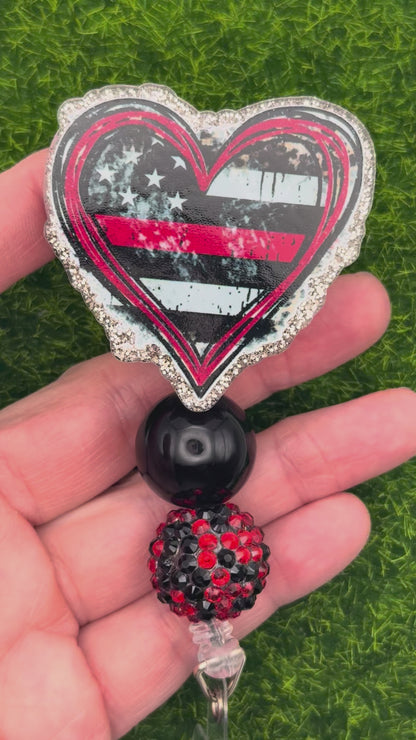 Frayed heart red line