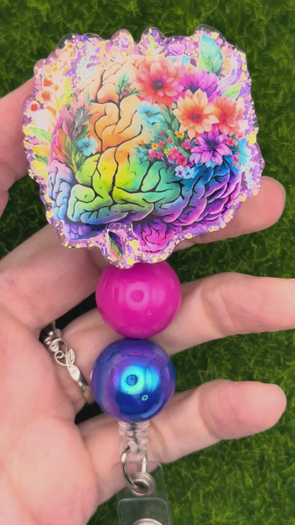 Floral brain-purple