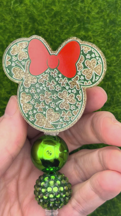 Girl Mouse Shamrocks