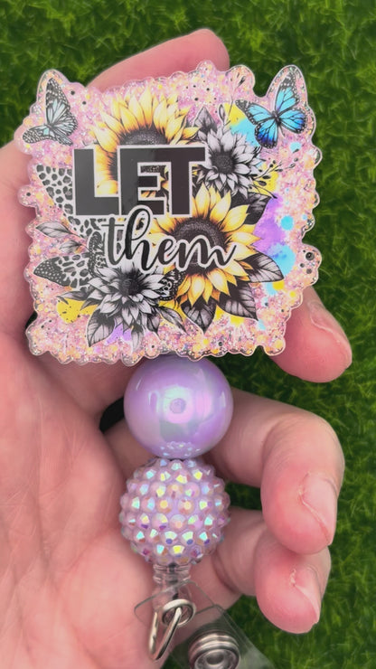 Let Them-Purple/sunflowers