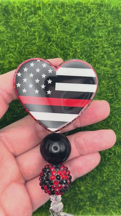 Red line heart