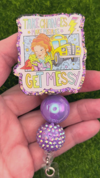Take Chances get messy-Purple Glitter