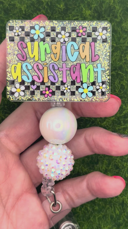 Surgical assistant-retro daisies