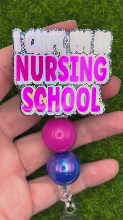 I can’t I’m in nursing school-pink/blue