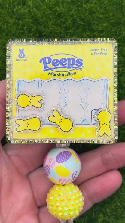 Marshmallow Bunny Shaker Yellow