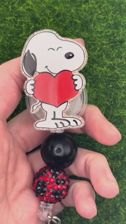 Beagle Red Heart